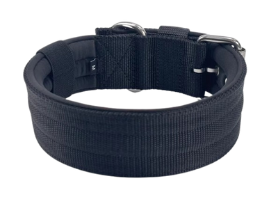 Collier à boucle 5 cm | Sans poignée - Noir